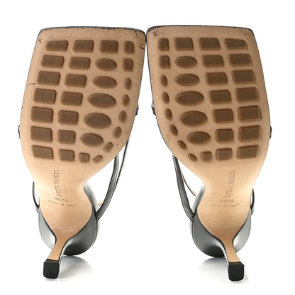 Bottega Veneta Lambskin Stretch Multi Strap 90mm Sandals 36.5 Black 6 of 14