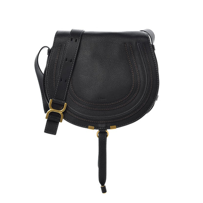 Chloe Calfskin Medium Marcie Round Crossbody Bag Black 1 of 9