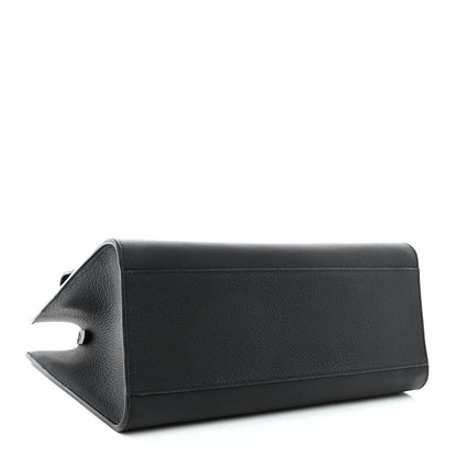 Louis Vuitton Soft Calfskin Lockme Tote MM Black 4 of 11