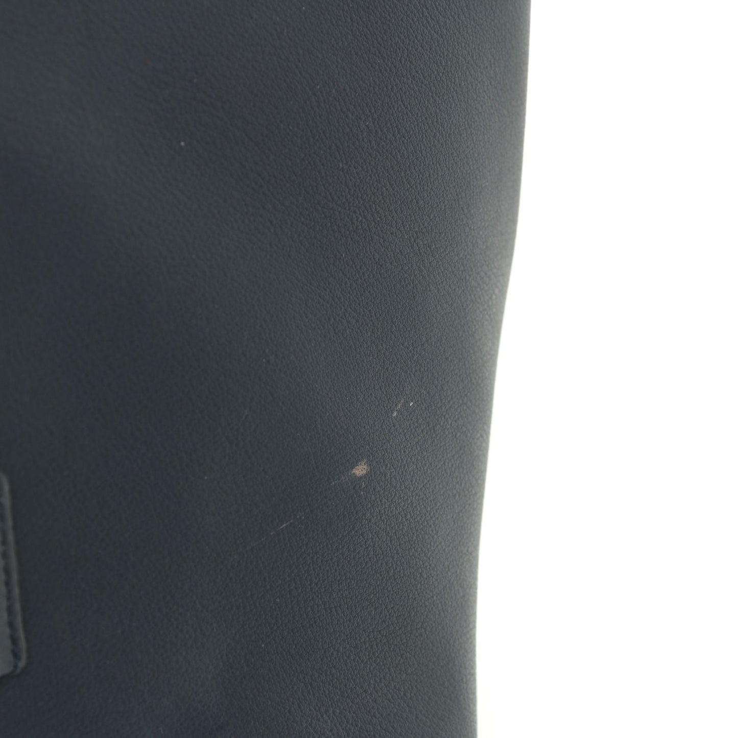 Calfskin Large Shopping Tote Navy Blue