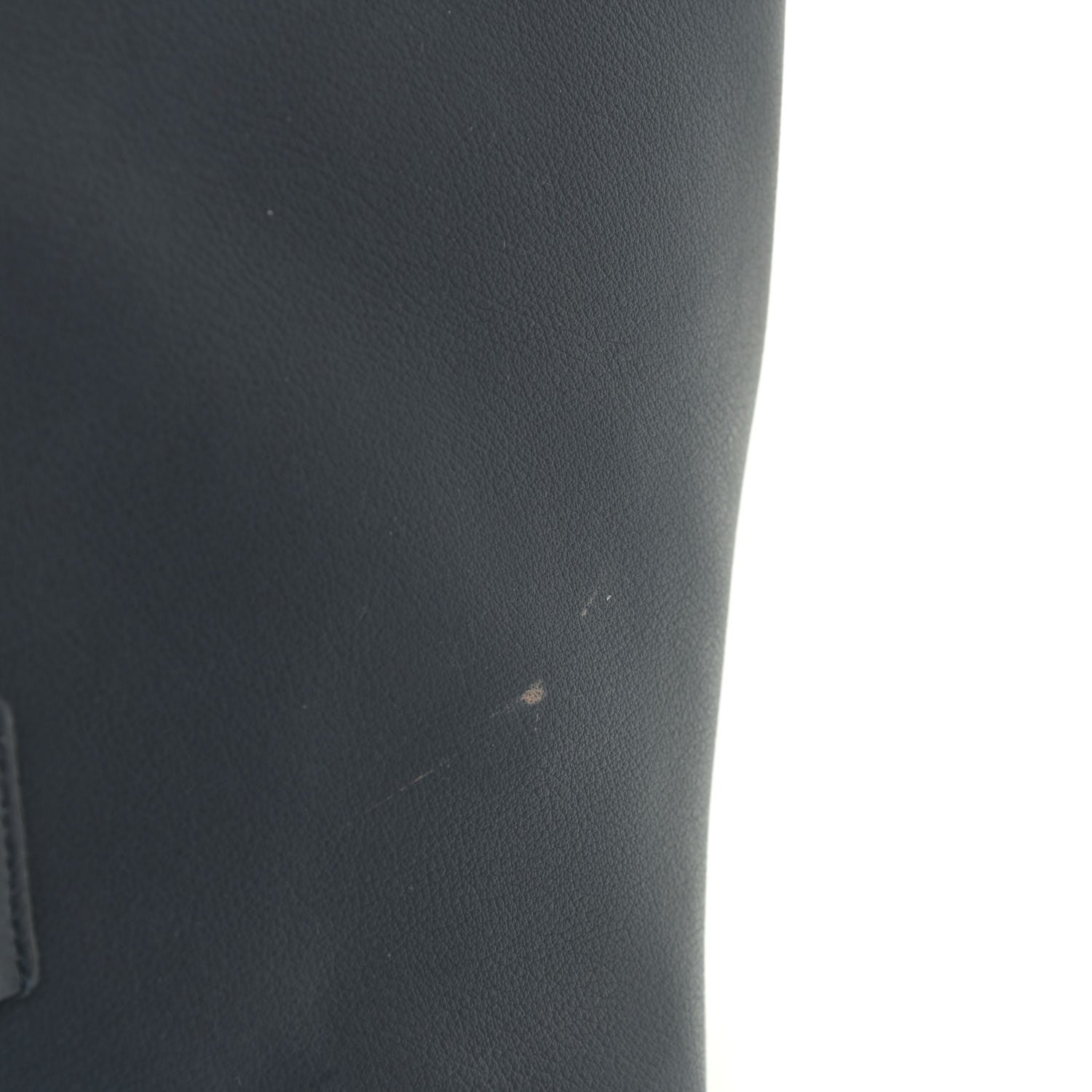 Saint Laurent Calfskin Large Shopping Tote Navy Blue 20 of 27