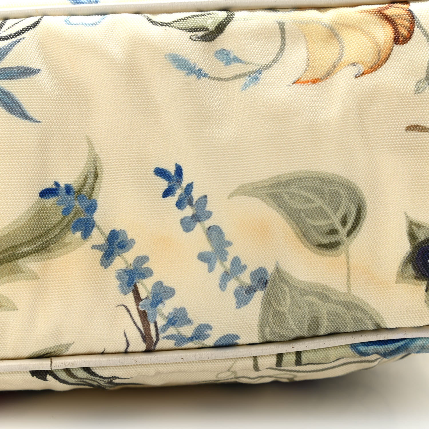 Gucci Canvas Flora Knight Small Zippered Tote White 10 of 14