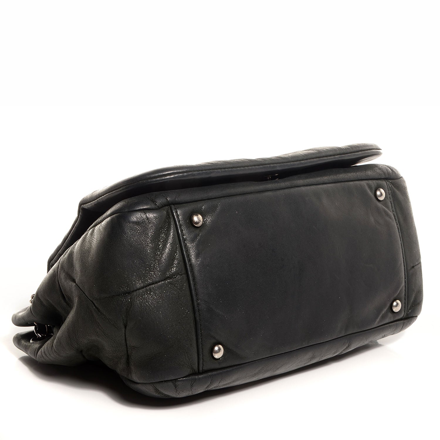 Chanel Iridescent Calfskin Glint Accordion Flap Black 4 of 7