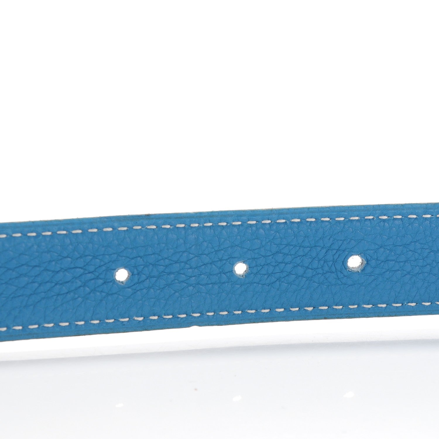 Hermes Box Togo 24mm Constance H Belt 75 Black Blue Jean 3 of 6