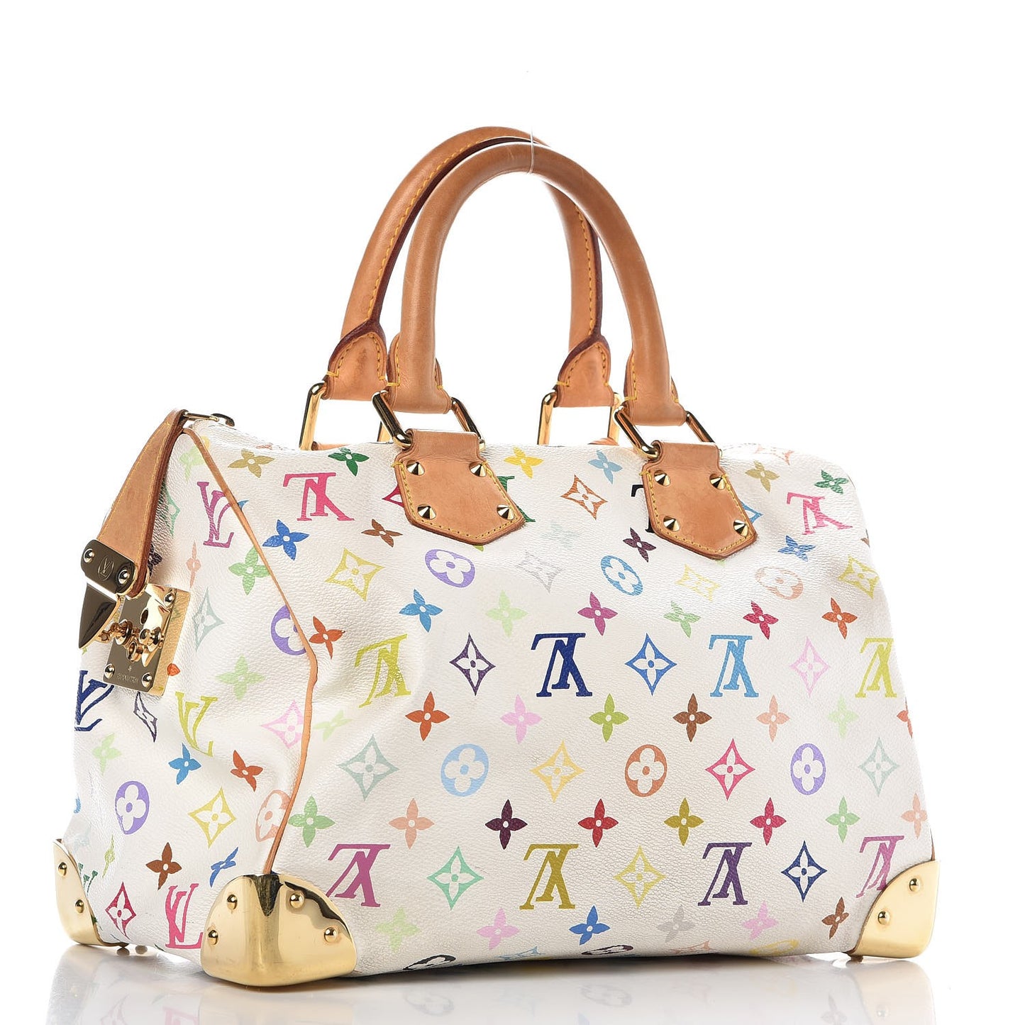 Monogram Multicolor Speedy 30 White