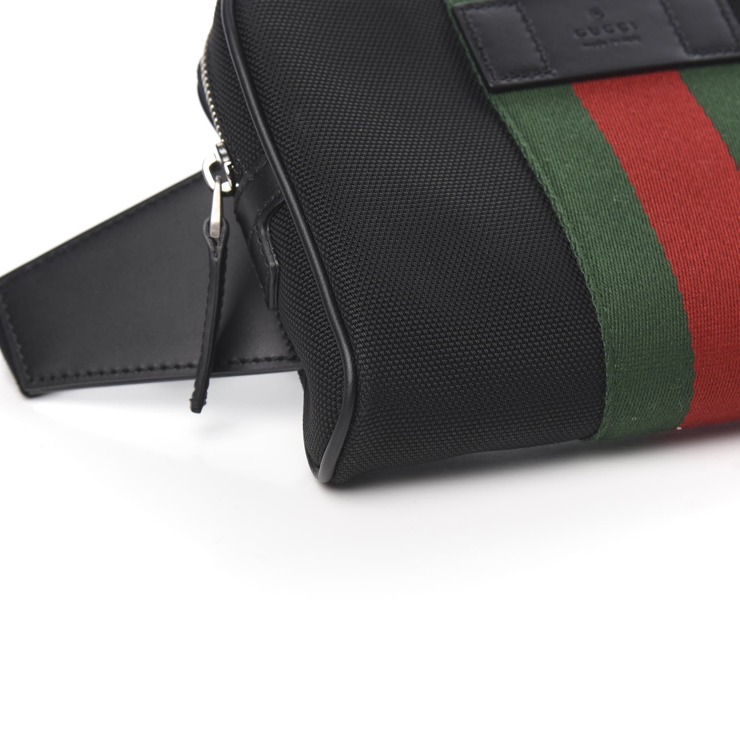 Gucci Canvas Web Slim Belt Bag Black 7 of 9