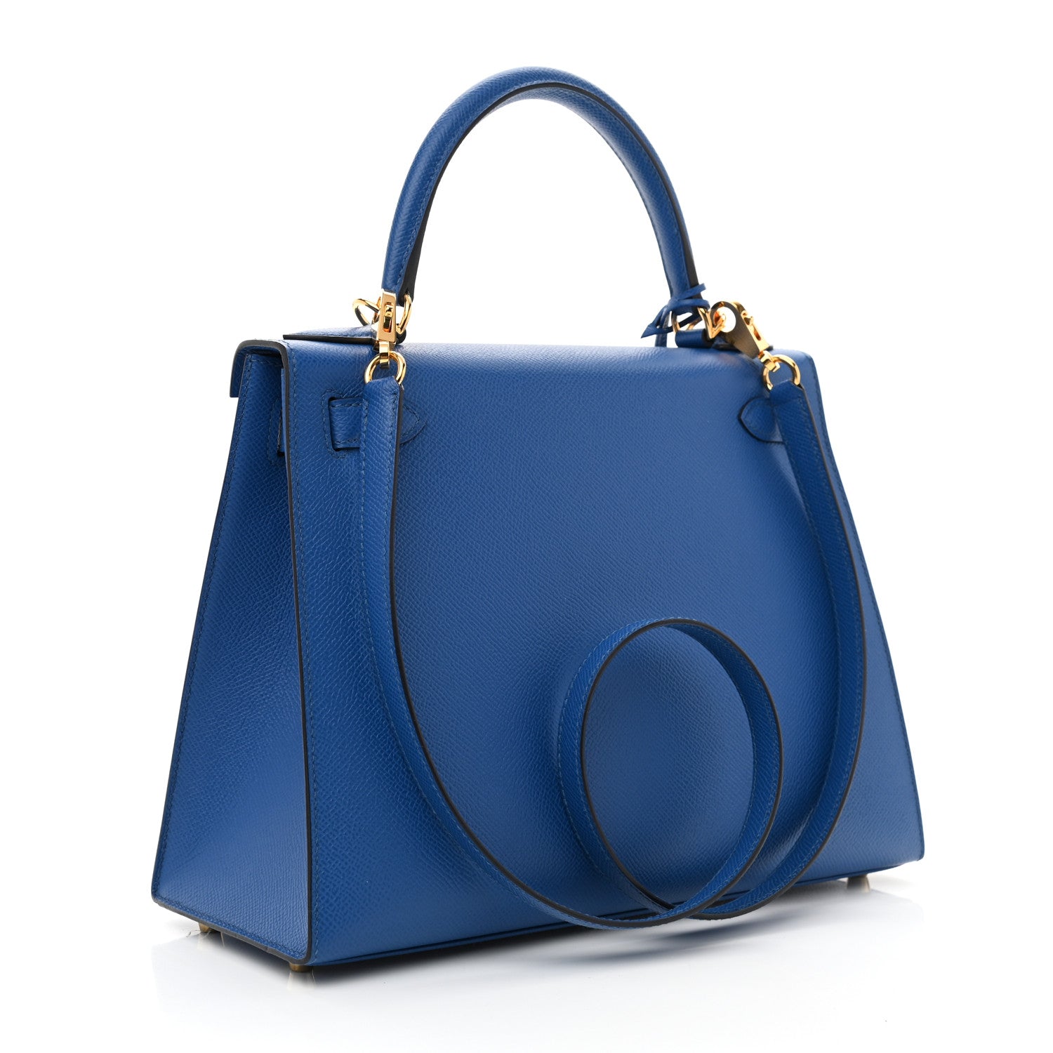 Hermes Epsom Kelly Sellier 28 Bleu France 3 of 11