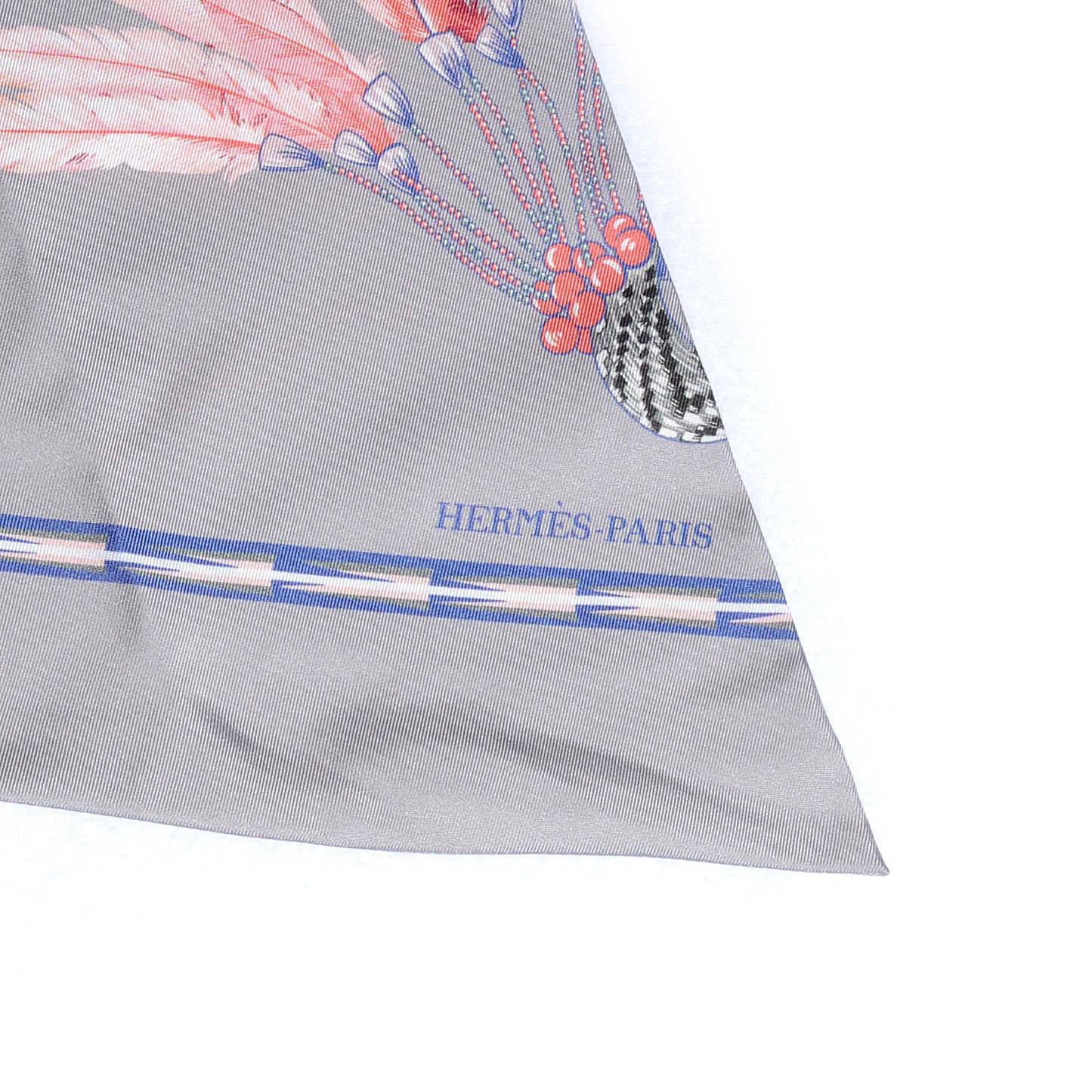 Silk Brazil Maxi Twilly NEW Grey