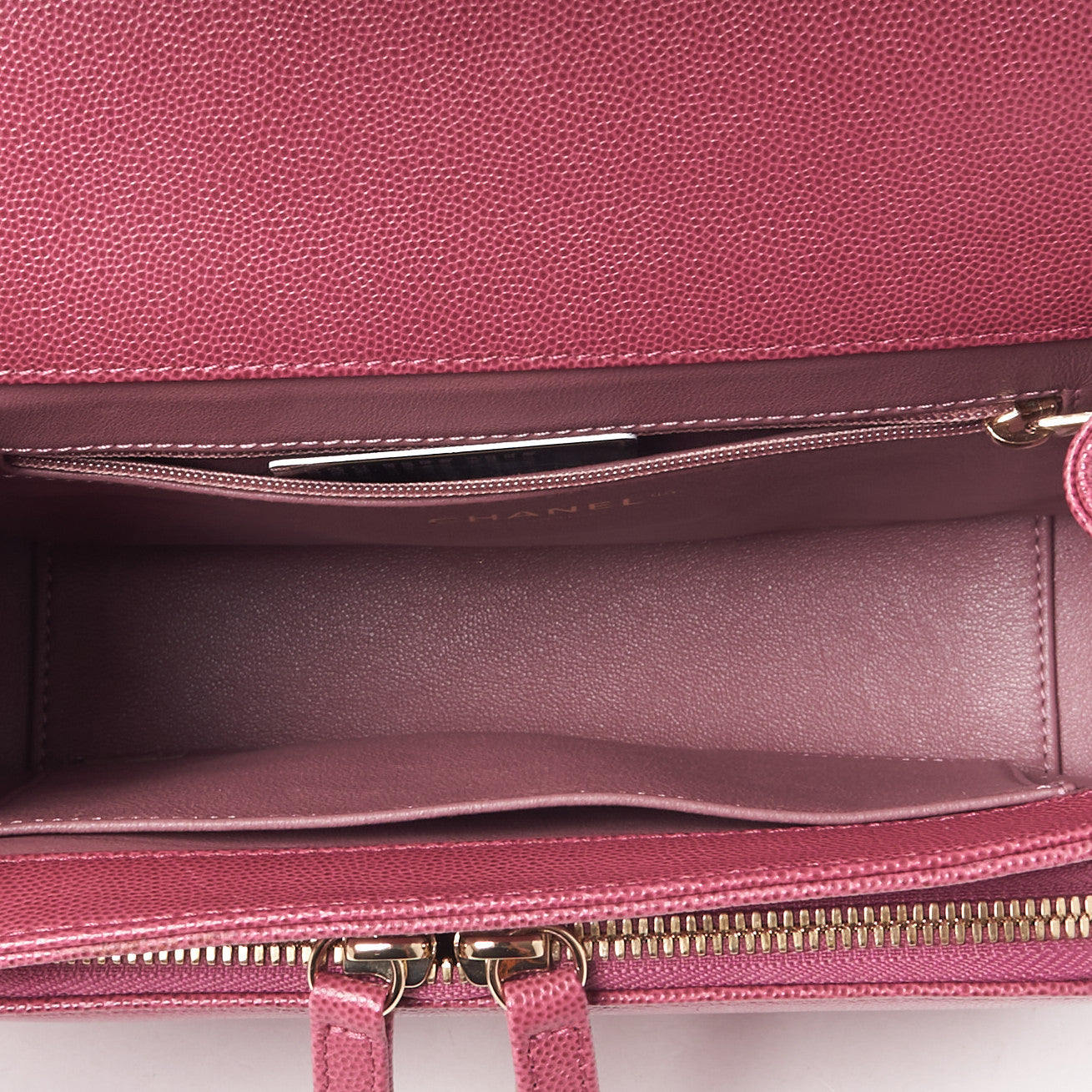 Caviar Quilted Medium Business Affinity Flap Pink