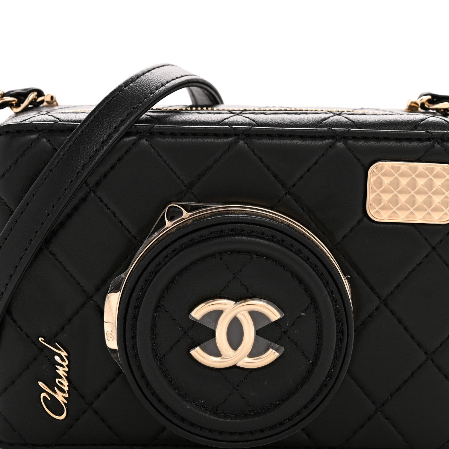 Chanel Lambskin Quilted Coco Click Bag Black 8 of 11