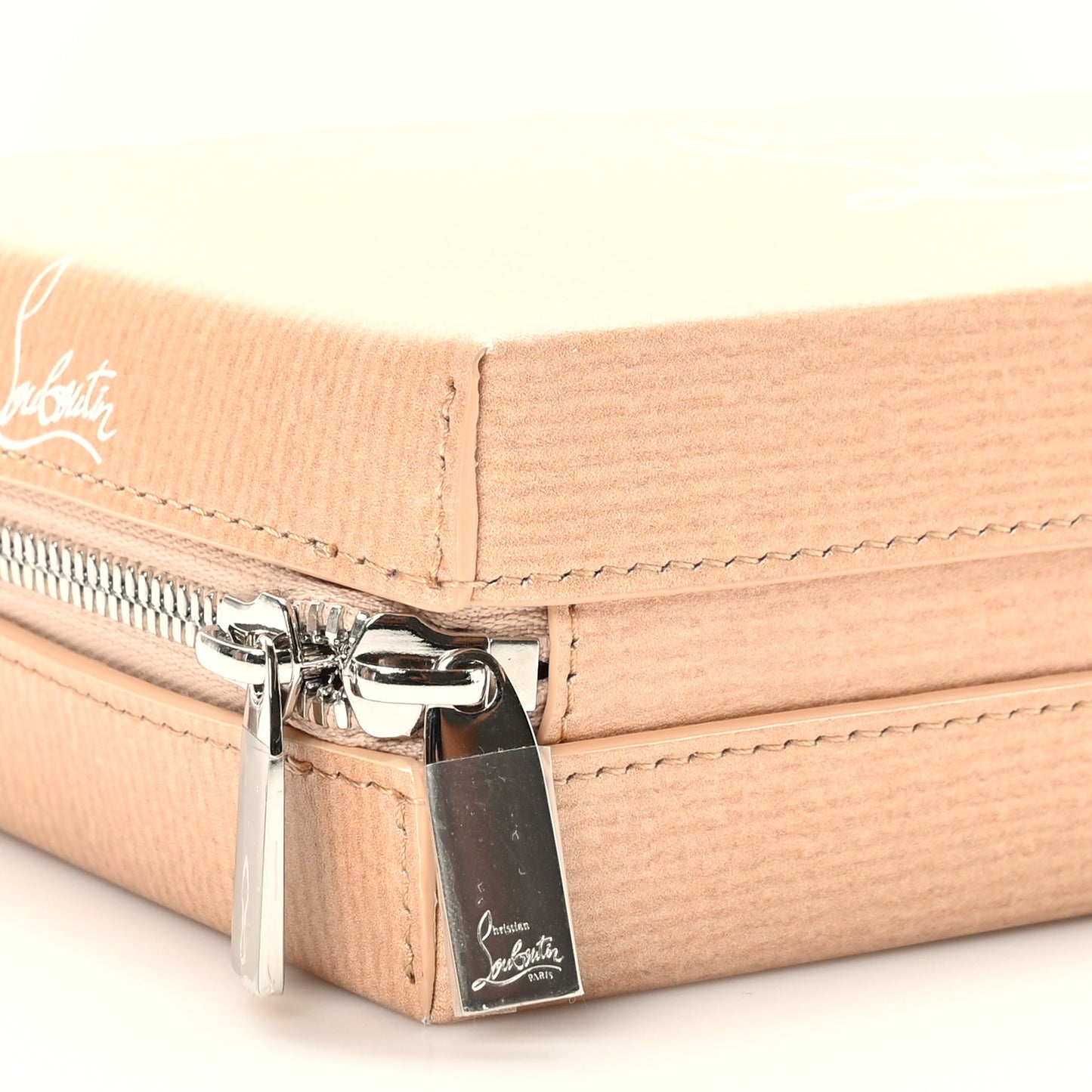 Calfskin Kraftilou Logo Clutch