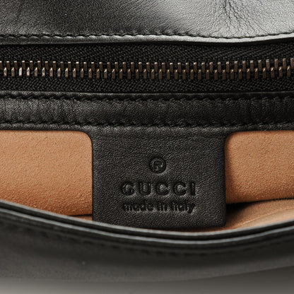 Gucci Calfskin Matelasse Medium GG Marmont Shoulder Bag Black 6 of 7