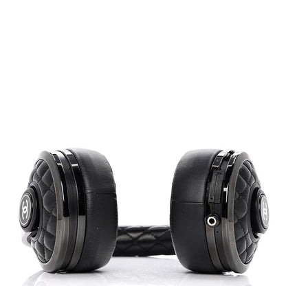 Chanel Lambskin x Monster Wireless Headphones w/ Case Black 4 of 15