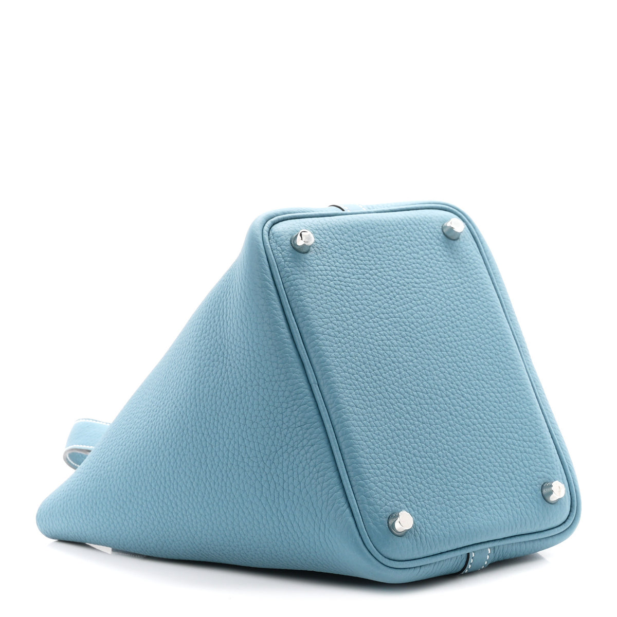 Hermes Taurillon Clemence Picotin Lock 18 PM New Blue Jean 4 of 11