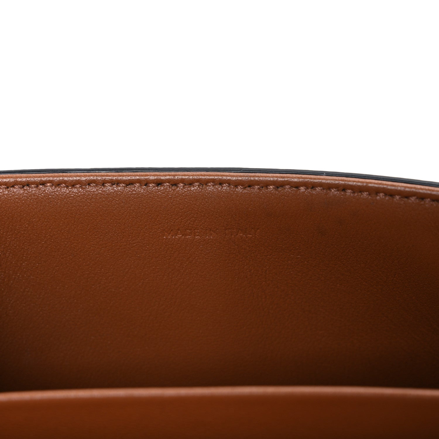 Celine Canvas Calfskin Triomphe Shoulder Bag Tan 8 of 12