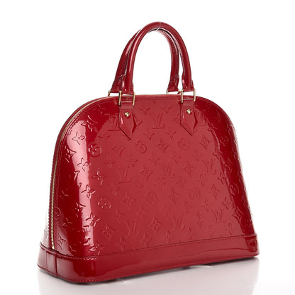 Louis Vuitton Vernis Alma MM Pomme D'Amour 3 of 7