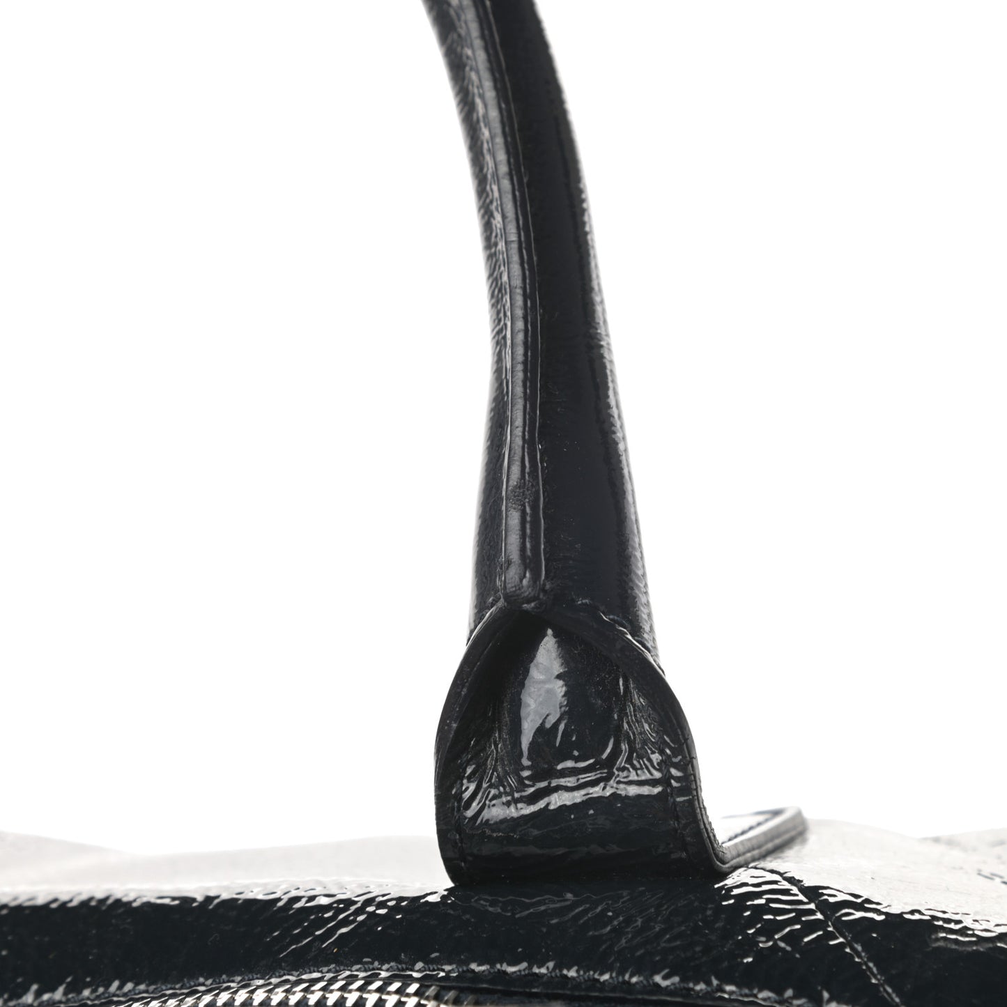 Textured Patent Medium Easy Sac Navy