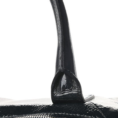 Saint Laurent Textured Patent Medium Easy Sac Navy 12 of 14