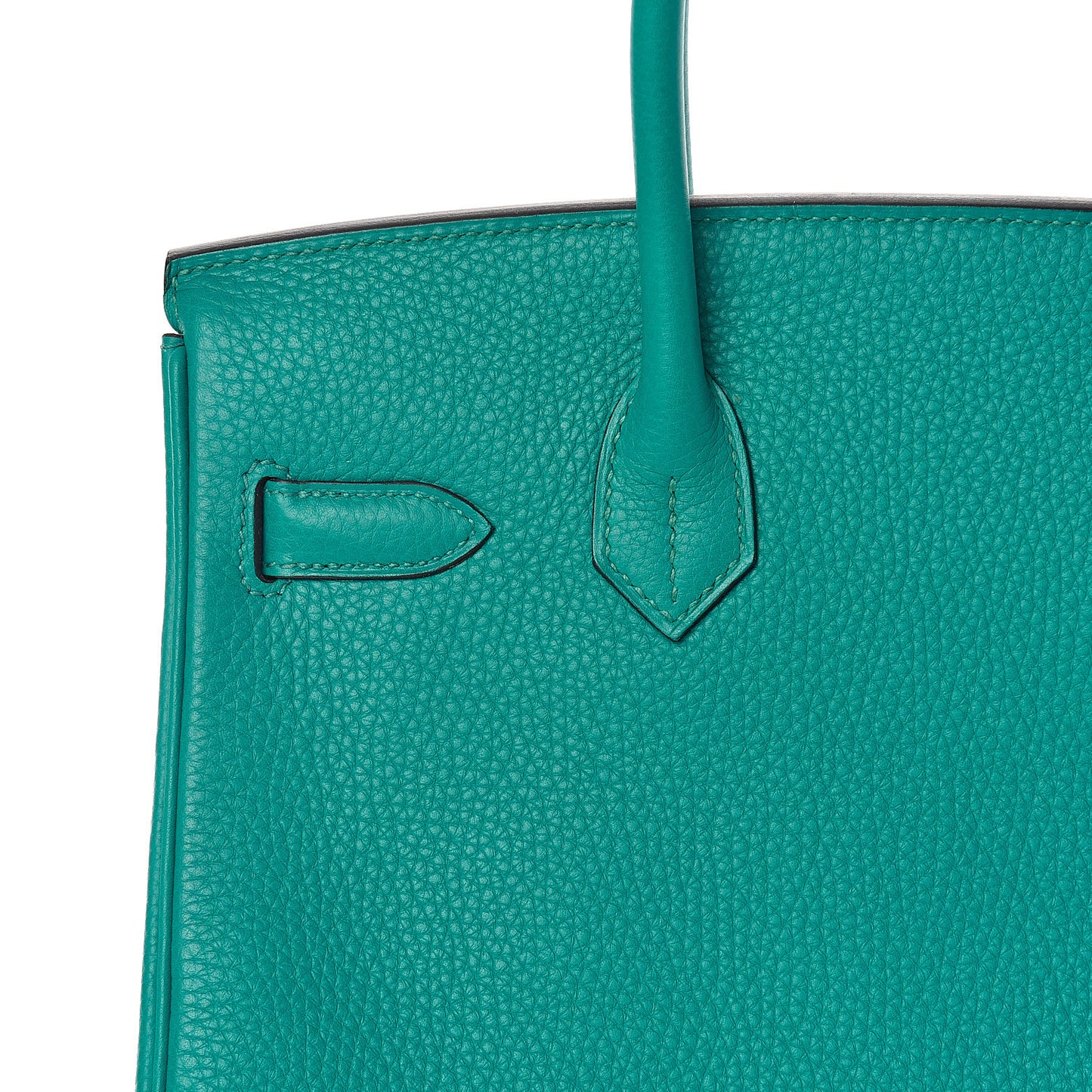 Taurillon Clemence Birkin 30 Bleu Paon