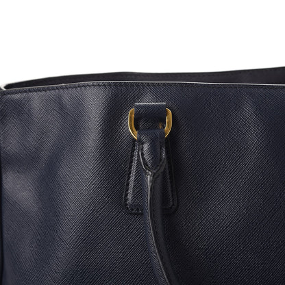 Prada Saffiano Lux Medium Tote Baltico 19 of 20