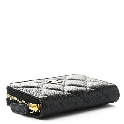 Chanel Caviar Quilted Classic Zipped Coin Purse Black 4 of 8