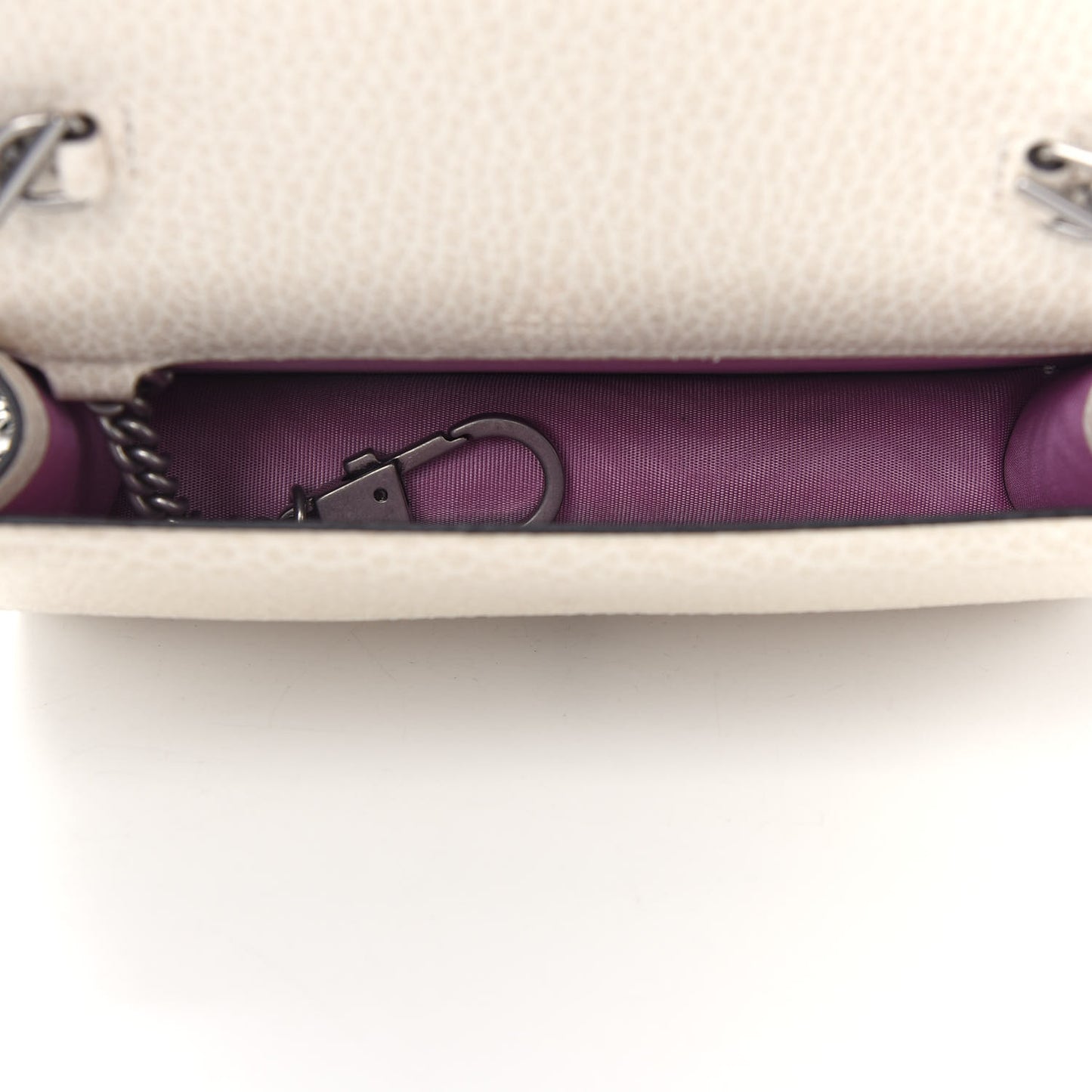 Dollar Calfskin Crystal Super Mini Dionysus Shoulder Bag Mystic White Black Diamond