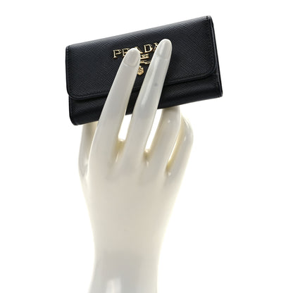 Prada Saffiano Metal 6 Key Holder Nero Black 2 of 6