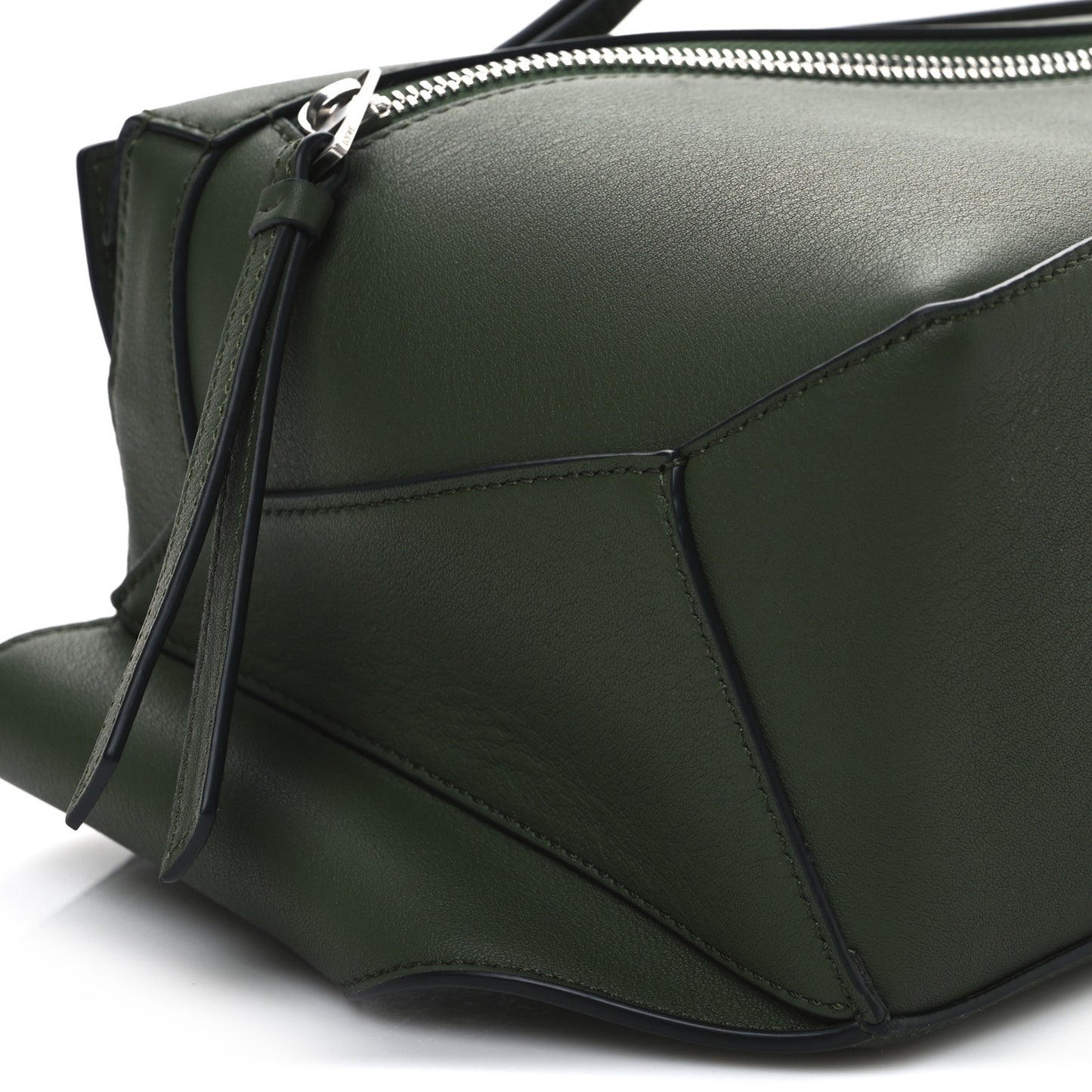 Calfskin Small Puzzle Bumbag Hunter Green