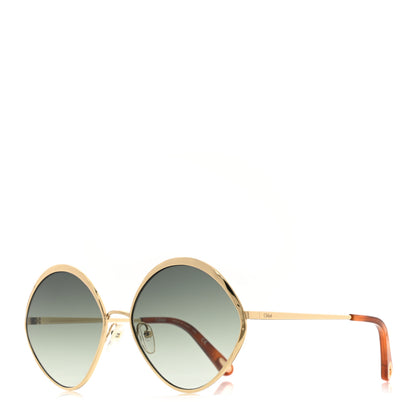 Chloe Oval Sunglasses CE168S Gold 1 of 6