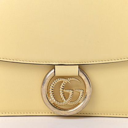 Gucci Textured Calfskin Small Torchon GG Ring Shoulder Bag Butter 8 of 10