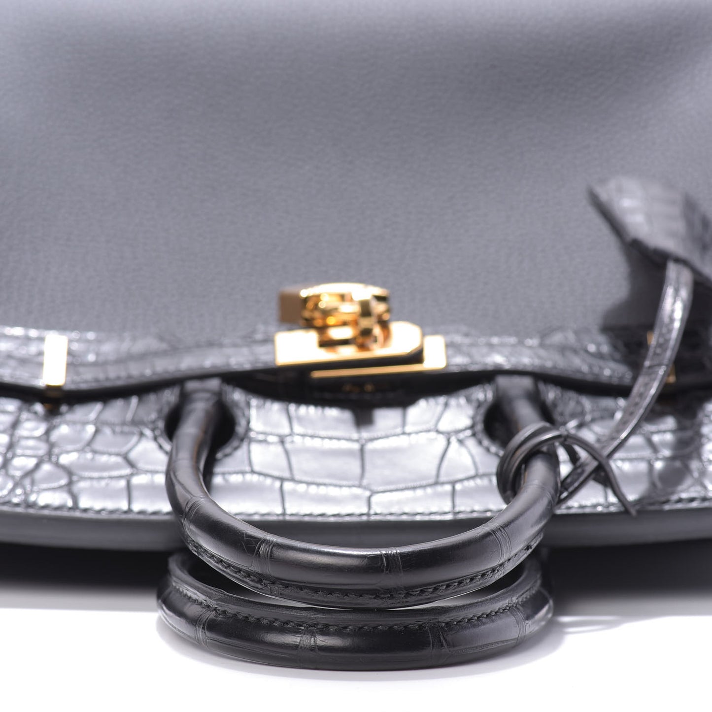 Togo Matte Alligator Birkin Touch 25 Black
