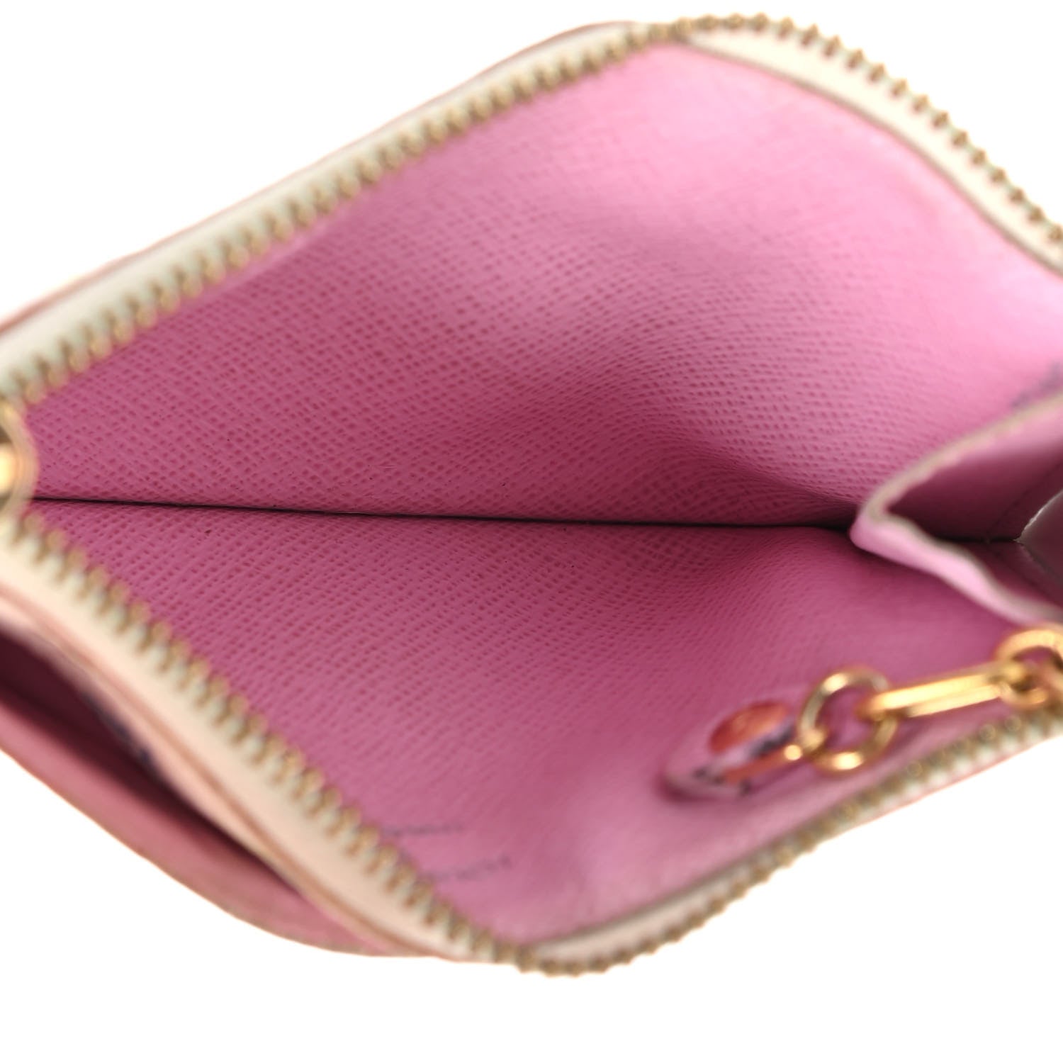 Louis Vuitton Monogram Multicolor Key Pouch White Litchi 5 of 11