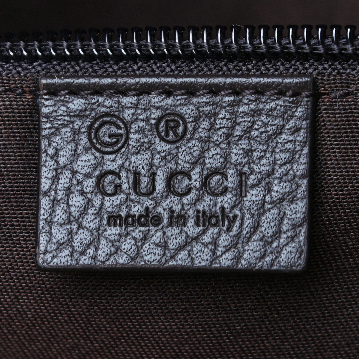 Gucci Monogram Dollar Calfskin Boston Duffle Bag Beige Ebony Testa di Moro Marrone Scuro 6 of 12