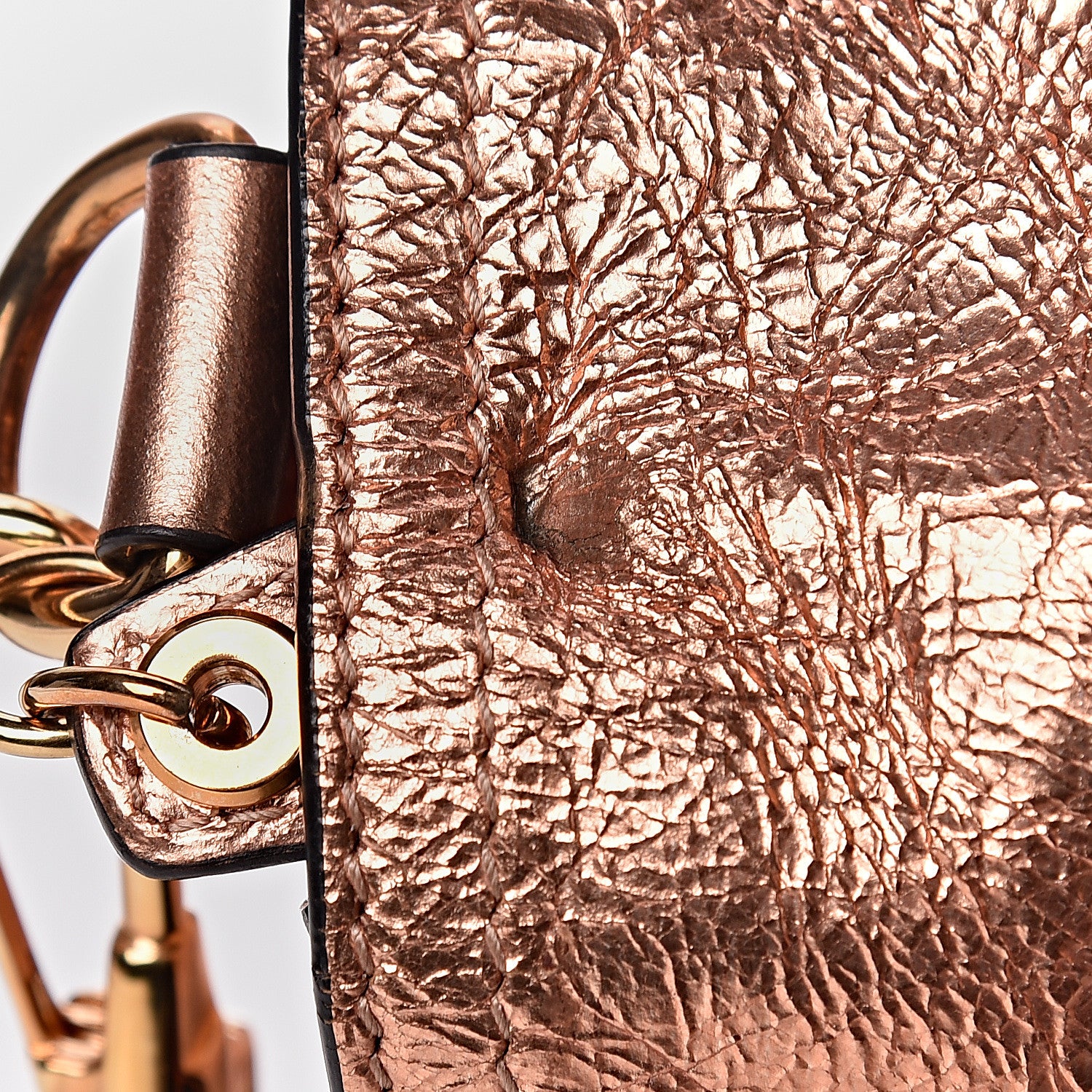 Proenza Schouler Metallic Lambskin Medium PS1 Satchel Copper 9 of 16