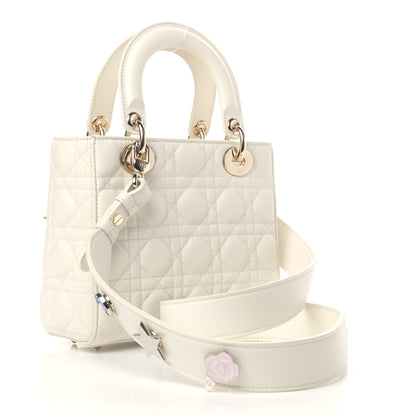 Christian Dior Lambskin Cannage Small Lucky Badges My Lady Dior White 5 of 8