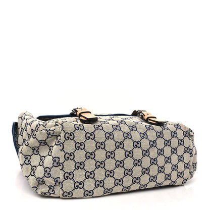 Gucci GG Monogram Diaper Bag Beige Blue 4 of 12