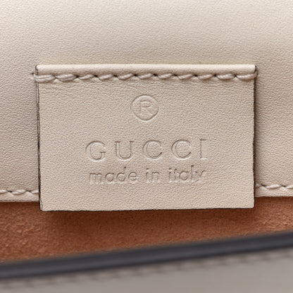 Gucci Calfskin Super Mini Sylvie Chain Shoulder Bag White 6 of 10