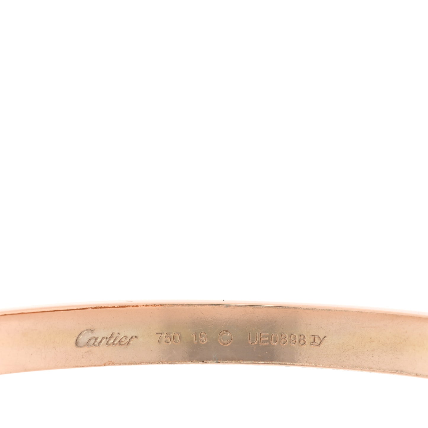 18K Pink Gold LOVE Bracelet 19