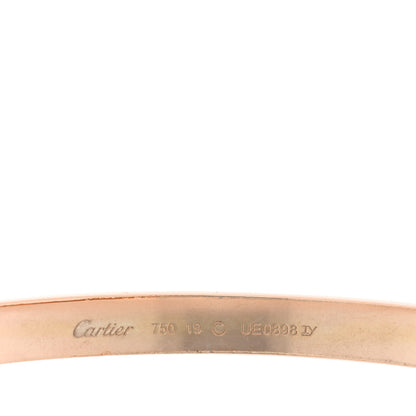 Cartier 18K Pink Gold LOVE Bracelet 19 3 of 7