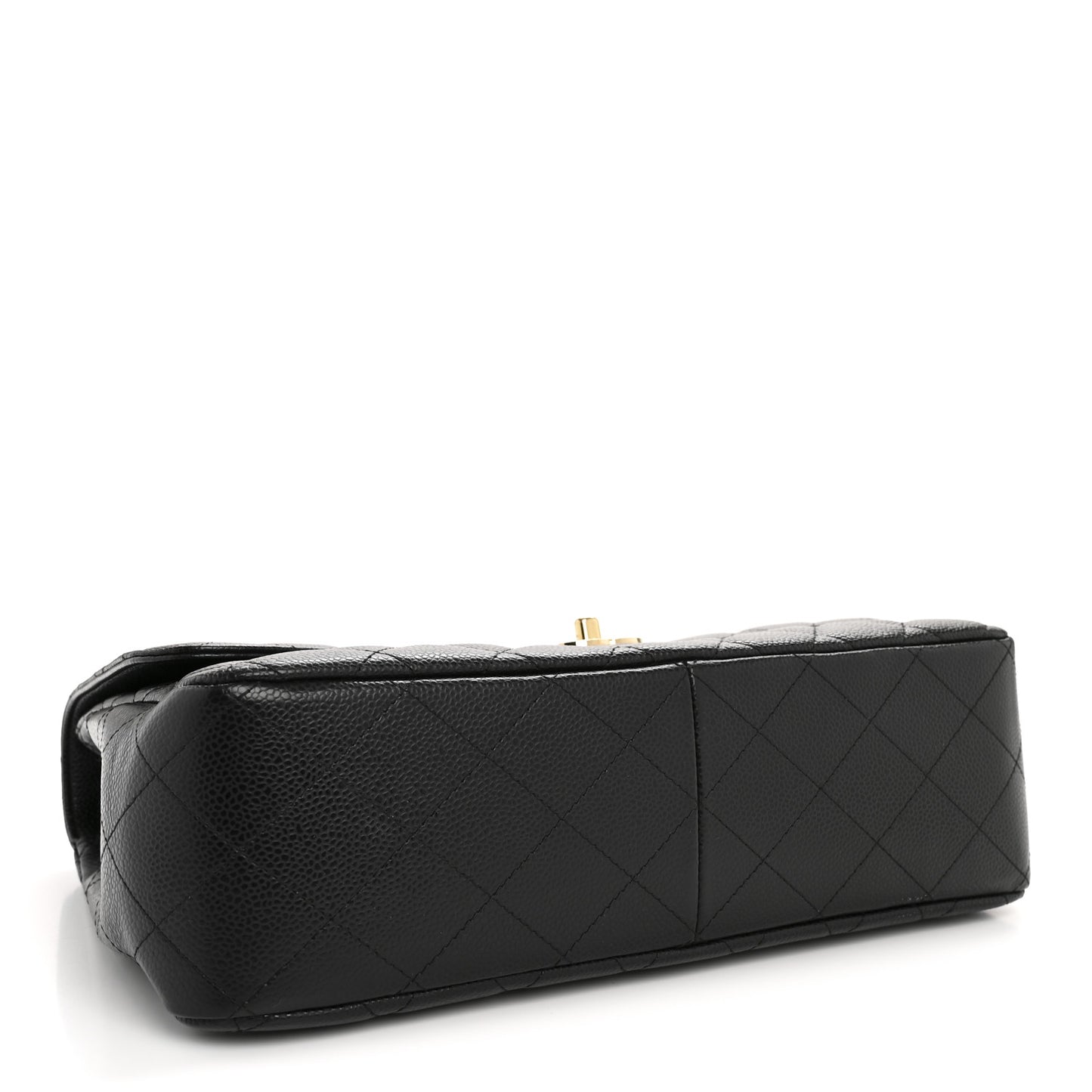 Caviar Quilted Jumbo Single Flap Black