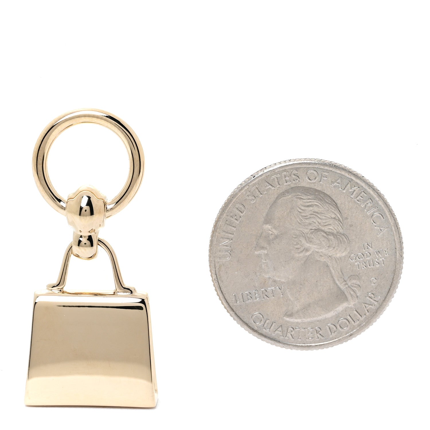 Hermes Permabrass Mini Kelly Twilly Ring 2 of 4