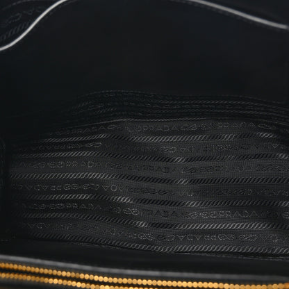 Prada City Calfskin Saffiano Cahier Top Handle Bag Black 5 of 11