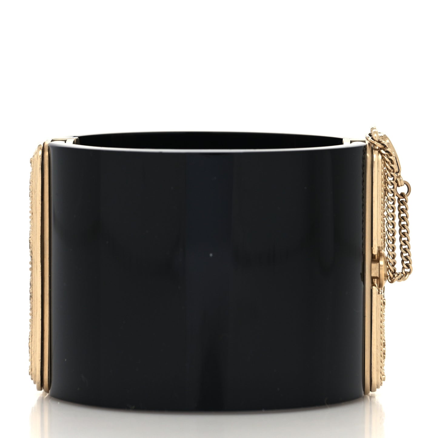 Resin Chain CC Cuff Black Gold