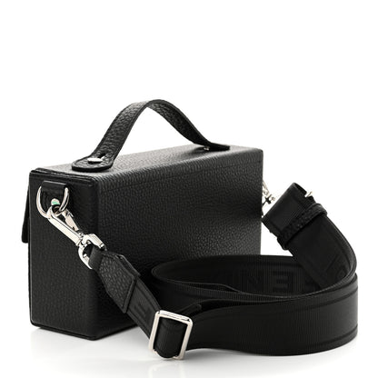 Fendi Vitello Cuoio Romano Monster Eyes Bi-Color Baguette Trunk Black Yellow 3 of 9