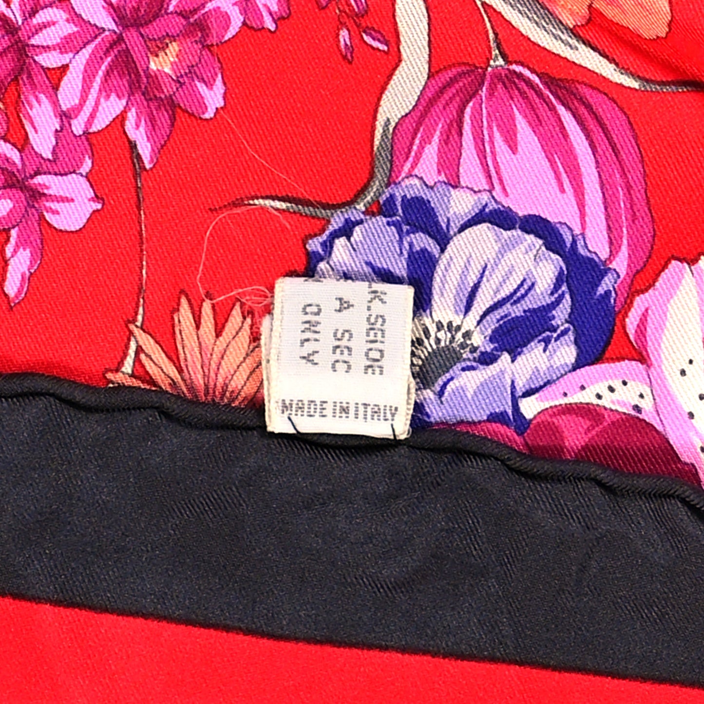 Silk Floral Square Scarf Multicolor