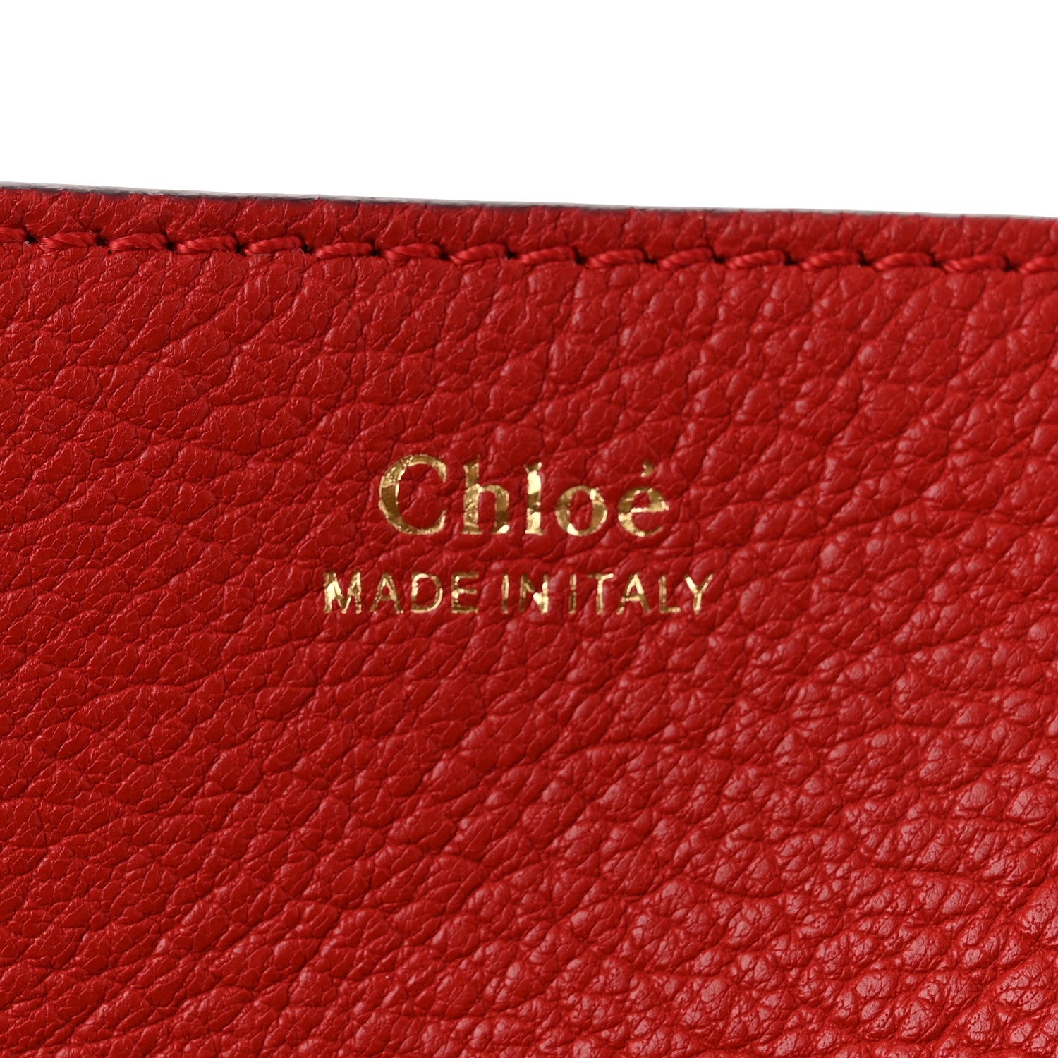 Chloe Grained Lambskin Mini Drew Shoulder Bag Plaid Red 6 of 9