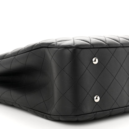 Chanel Calfskin Quilted Large Classic Shopping Tote Black 9 of 10