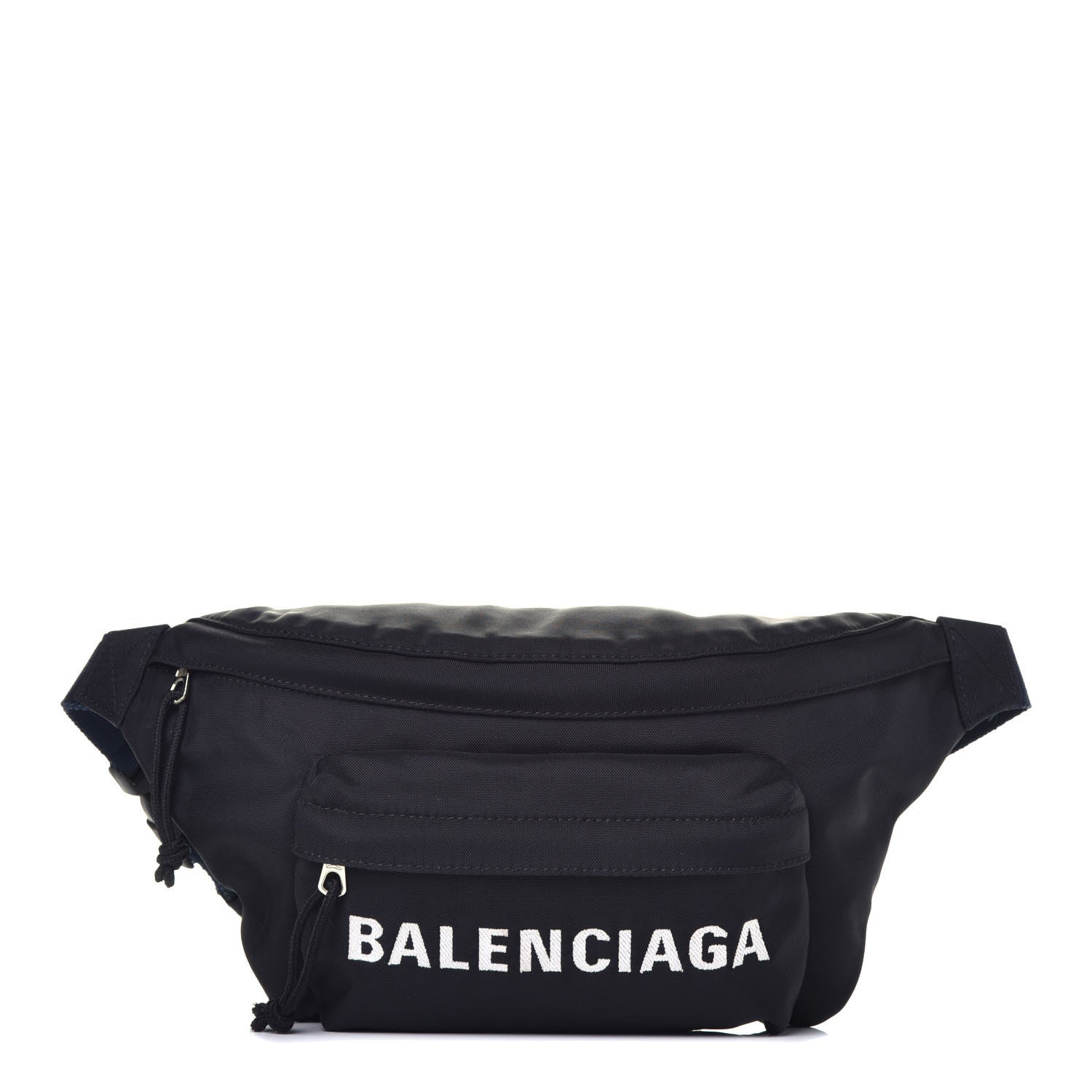 Balenciaga Recycled Sport Nylon Logo Embroidered Wheel Beltpack Black 1 of 9