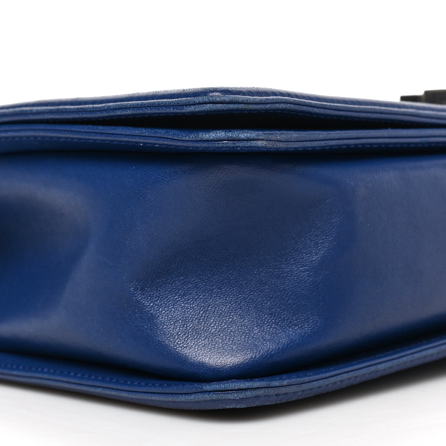 Chanel Lambskin Quilted New Medium Boy Flap Blue 7 of 9
