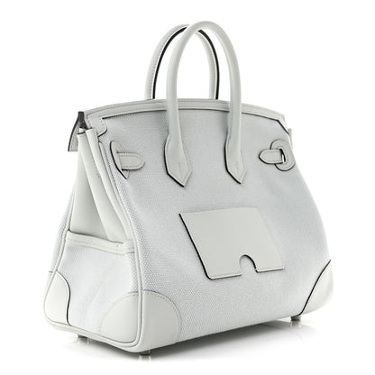 Hermes Toile Goeland Swift Cargo Birkin 25 Gris Platine 3 of 11